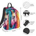 thumbnail image 2 of Fuzoiu Watercolor White Horse Print Lightweight Daypack,Weekender Bag for Men and Women, Travel Backpack with Padded Straps for School, Travel & Work, 2 of 7