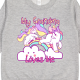 thumbnail image 3 of Inktastic My Grandma Loves Me Unicorn Toddler Sweatshirt, 3 of 4
