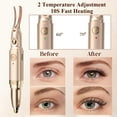 thumbnail image 3 of Banral Heated Eyelash Curler & Eyebrow Trimmer 2-in-1Electric Eyelash Curler with Dual Temperature 60℃/70℃, 20s Fast Heating, USB Rechargeable, Portable for Travel & Home Use, 3 of 8