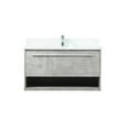 thumbnail image 3 of Elegant Decor Roman 36" MDF Single Bathroom Vanity with Backsplash in Gray, 3 of 7