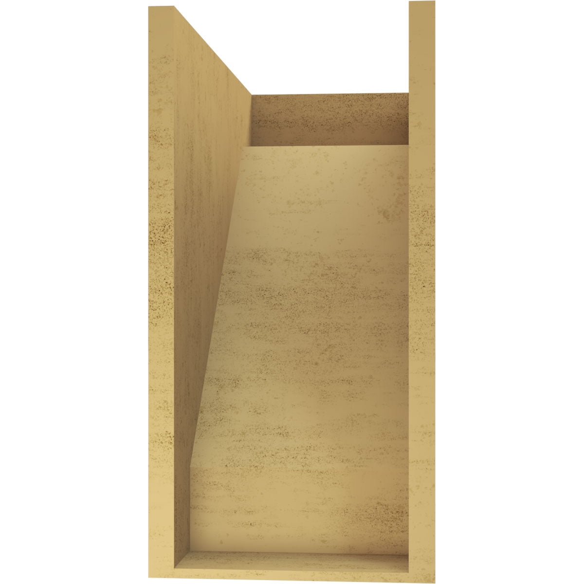 11"W x 22"D x 22"H Classic Burlington Rough Cedar Woodgrain TimberThane Corbel, Primed Tan