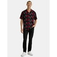 thumbnail image 2 of Naruto Men's and Big Men's Button Front Resort Shirt with Short Sleeves, Sizes S-3XL, 2 of 5