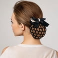 thumbnail image 3 of 3pcs Cheveux Bun Couvre les Femmes Accessoires de Cheveux Arcs Filets Clip Snoods pour les Femmes Dames, 3 of 7