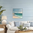 thumbnail image 2 of Stupell Industries Turquoise Horizons Abstraction Gray Framed Giclee Art design by Annabelle Hall, 24 x 24, 2 of 8