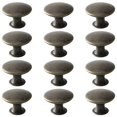 thumbnail image 6 of 12 Pack Antique Brass Cabinet Knobs, Round Dresser Knobs Kitchen Drawer Knob, Single Hole Cupboard Door Knob Dresser Drawer Pulls Handles, 6 of 6