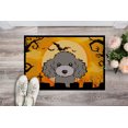thumbnail image 2 of Carolines Treasures BB1817JMAT Halloween Silver Gray Poodle Indoor & Outdoor Mat- 24 x 36 in., 2 of 4