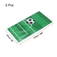 thumbnail image 2 of Uxcell 2Pcs Soccer Tablecloth, 54x108 inch Table Cover Plastic Green Grass, 2 of 7