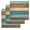 Brown Dark Green, variant on Farmhouse Blue Teal Brown Kitchen Dish Towels for Drying Dishes Set of 3, Ombre Wooden Vintage Waffle Weave Microfiber Hand Tea Bathroom Towels Quick Dry & Absorbent Towel 12x12