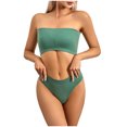 thumbnail image 4 of Bigersell Soft Bras for Women Wirefree Sale Padded Bras Wire-Free Bra Style B5159 V-Neck Convertible Bras Pull-On Bra Closure Big Girls Size Comfortable Sports Bras for Women Army Green L, 4 of 9