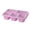 Pink, variant on Snackle Box Container with Lids,Dishwasher Safe Divided Snack Serving Tray Platter Box,Portable No-Scatter Snack Container,a Practical Food Storage Container for Adults Kids and Parties