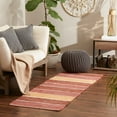 thumbnail image 3 of Denim Color Block Cotton Chindi Rug 2Ft 3Inx6Ft, 3 of 5