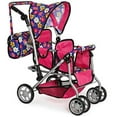 thumbnail image 1 of My First Twin Doll Stroller - Cochecito con sombrilla doble - Accesorios para muñecas - Cochecito plegable rosa para muñecas con bolsa para pañales - Se adapta a muñecas gemelas de hasta 18 pulgadas, 1 of 5