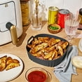 thumbnail image 3 of Beautiful Silicone Air Fryer Liner, Oyster Grey by Drew Barrymore, 3 of 8