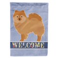 thumbnail image 1 of Carolines Treasures CK3648GF German Spitz Welcome Garden Size Flag, 1 of 3