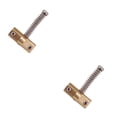 thumbnail image 1 of Yuarrent Sillines de puente de bajo, piezas de repuesto prácticas para guitarra, tornillo de montaje, sillín de cuerda fija roscado a prueba de óxido, 3cm 2piezas Yuarrent CBP464238, 1 of 5