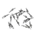 thumbnail image 1 of koolsoo 20 Pieces Quick Change Swivel Connector Corkscrew Swivels 28lb-88lb High 10, 1 of 6
