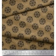 thumbnail image 3 of Soimoi polyester Crepe Fabric Dot & Snowflake Artistic Printed Craft Fabric by the Yard 52 Inch Wide, 3 of 3