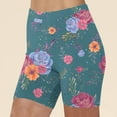 thumbnail image 1 of Puntoco Pantalones cortos deportivos para mujer, mallas de yoga estampadas a la moda para mujer, pantalones deportivos sólidos para correr, gimnasio y fitness para mujer, pantalones activos de tr, 1 of 4
