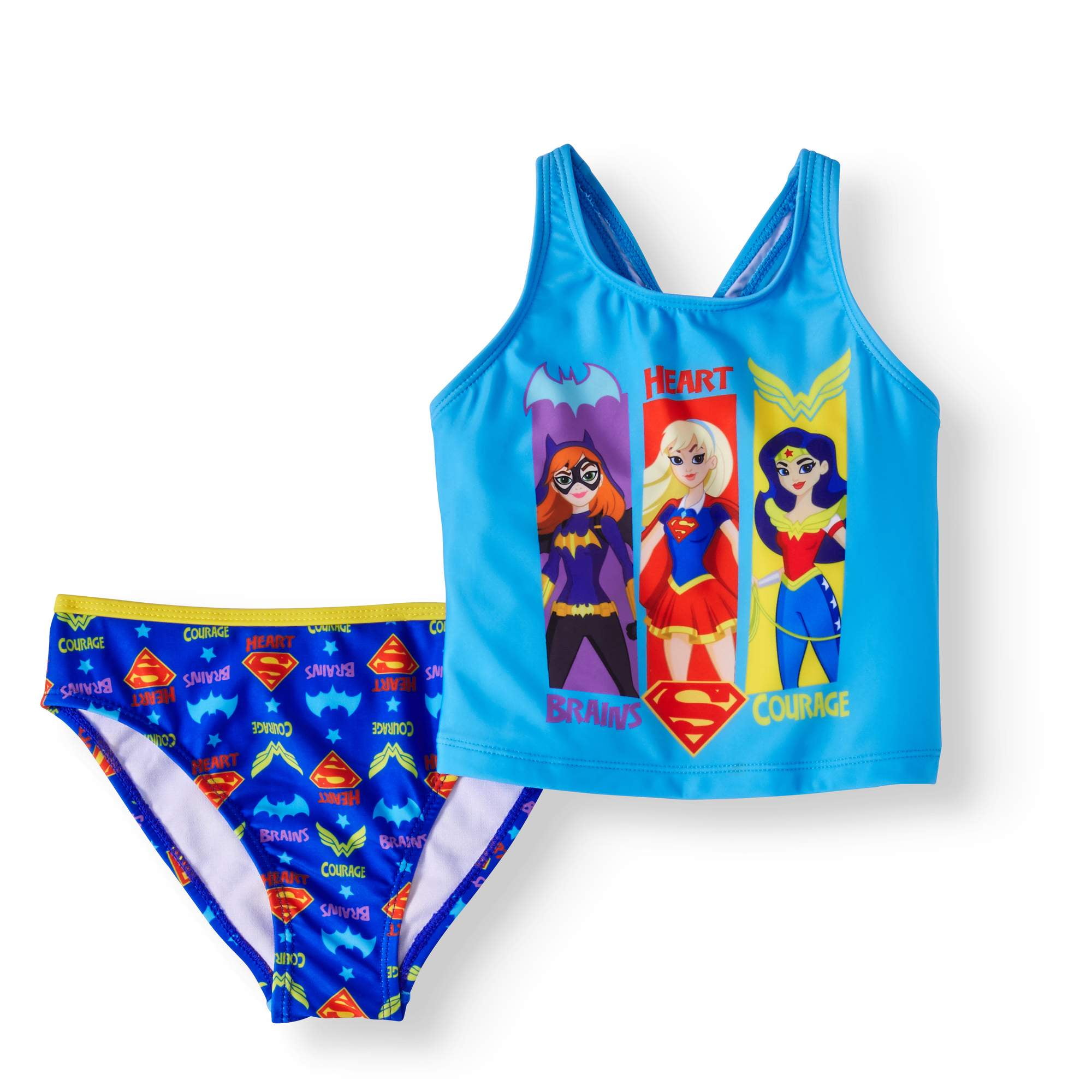 little girl wonder woman swimsuit