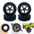 thumbnail image 2 of Ruedas y neumáticos Zulema 4pcs para MN86 MN86K 1/12 Crawler Car negro, 2 of 7