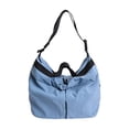 thumbnail image 2 of Bolso bandolera grande para mujer, bolso de hombro tipo tote de lona para el día a día, viajes, trabajo y compras: bolso versátil e informal., 2 of 6