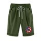 thumbnail image 5 of Mujeres Pantalones Cortos Casual Estampado Elástico de la Cintura Medio Pantalones Cortos, Casual con Bolsillos para el Uso Diario, 5 of 6