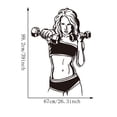 thumbnail image 3 of Adhesivos de pared de PVC con mancuernas de fitness para niñas, 67 x 99 cm, 3 of 3