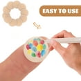 thumbnail image 3 of 200pcs Half Round Wooden Beads Unfinished Wood Half Balls for DIY Art Craft, 3 of 6