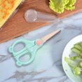 thumbnail image 4 of Snmubt Portable Children'S Complementary Scissors With Cover Safe And Convenient For Toddler Food And Kitchen Food-Grade Stainless Steel Easy To Clean (Blue), 4 of 6