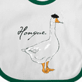 thumbnail image 4 of Inktastic French Goose Says Honque Boys or Girls Baby Bib, 4 of 4
