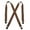 Tan, variant on Size one size Men's Elastic Clip End Double Face Suspenders