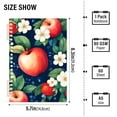 thumbnail image 2 of FORMRS 1-Subject Spiral Notebook 8" x 5" College Ruled 60 Refillable Sheet A5 Hard Cover, 2 Pack, Blue Apple Pattern, 2 of 7