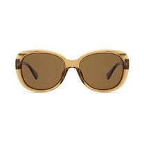 Christian Siriano Rx'able Women's Fashion Sunglasses, Sonnet, Tan Crystal, 56-15-140, with Case