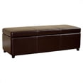 thumbnail image 1 of Large Bench Ottoman in Dark Brown, 1 of 2