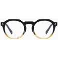 thumbnail image 2 of Shiratori Blue Light Blocking Glasses Rice nail irregular polygonFrame for Men, 2 of 6
