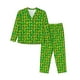 thumbnail image 1 of Balery Corn 4 Conjunto de Pijama con Estampado para Mujer, Conjunto de Dos Piezas con Manga Larga, Ropa de Dormir Suave con Bolsillos, Pijamas Cómodos-Small, 1 of 7