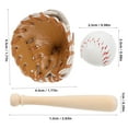 thumbnail image 2 of HAMPPLIES 1 Set Mini Baseball Kit Miniature Sports Items For Mini House Accessories, 2 of 8