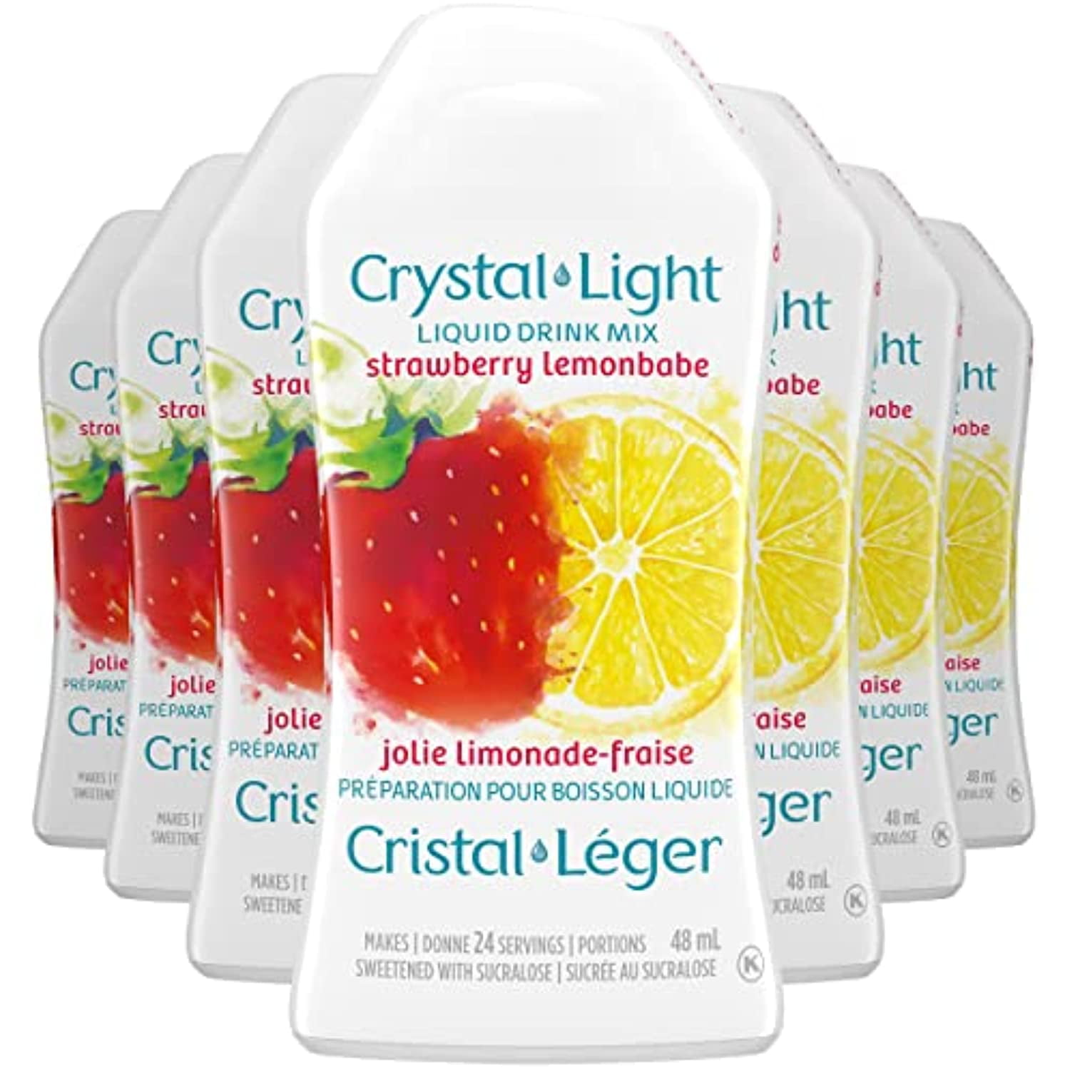 Crystal Light Liquid Drink Mix, Strawberry Lemonbabe, 48Ml/1.6 Fl. Oz