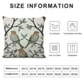 thumbnail image 6 of Nawypu  Adorable Bird Throw Pillow Cover Willow Branch Cute Robin Rustic Vintage Animal Watercolor Print Cozy Square Cushion Case for Men Women Boys Girls Room Home Decor 2pc, 6 of 6