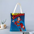 thumbnail image 2 of Superman Bolso de tela con estampado de lienzo para mujer, bolsa de compras reutilizable y estética, con cremallera interior, regalo para mujer,40*40cm., 2 of 6
