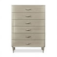 thumbnail image 3 of Maklaine Modern 6-Drawer Poplar Wood & Marble Chest in Moonlight Beige, 3 of 12