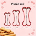 thumbnail image 3 of Dog Bone Cookie Cutters Set of 3, Dog Treats Cookie Cutter, Biscuit Dog Treat Cookie Cutter Set for Homemade, 3 of 8