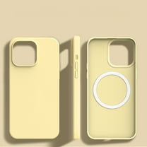 ELEHOLD for iPhone 12 Pro Max Case,Compatible with MagSafe Colorful Anti-Scratch Soft Microfiber Lining Full Body Protective Shockproof Ultra Slim Phone Case for iPhone 12 Pro Max,Yellow