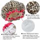 thumbnail image 3 of 4 Pcs Women Shower Caps Elastic Reusable Eco-Friendly Hair Bathing Caps Double Waterproof Layer Bath Cap, 3 of 5