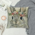 thumbnail image 2 of Awypu Easter Pillow Covers Grey and Pillow Cases Happy Easter Spring Decorations Linen Cushion Covers for Home Sofa Couch Patio Porch, 2 of 5