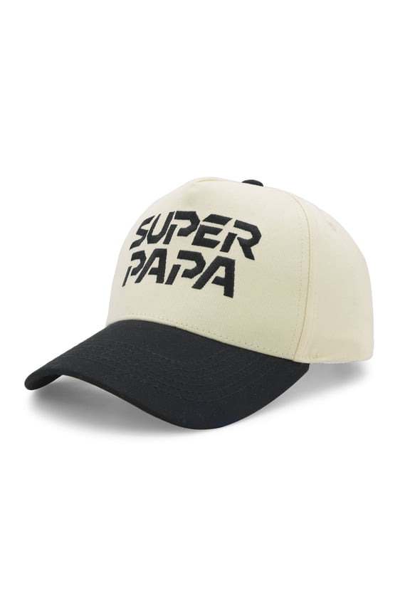 Super Papa Dad Hat for Men, Adjustable Vintage Embroidery Cotton Baseball Cap, Fathers Day Birthday Gift from Daughter Son Wife