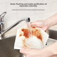 thumbnail image 4 of El paño para lavar platos sin aceite no se adhiere fácilmente a la toalla para lavar platos sin aceite para eliminar las manchas de aceite, paño de cocina de fibra de bambú con artefacto, 4 of 6