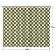 thumbnail image 5 of Olive Green and White Checkerboard Pattern Shower Curtain 84"x72" ,Bathroom Decorative Shower Curtains Set with 12 Hooks,Modern Waterproof Washable Shower Curtain, 5 of 6
