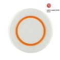 thumbnail image 1 of PALM PM962 Grande Assiette Blanche - Base Antidérapante Orange - Lot de 4, 1 of 1