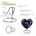 thumbnail image 4 of Musical Instrument Heart Shaped Urn for Human Ashes, Funeral Urns for Women, Urns for Ashes, Cremation Urns for Men & Women, Memorial Urn, Large 8-Inch Urn with Velvet Bag for Home Display, 4 of 5